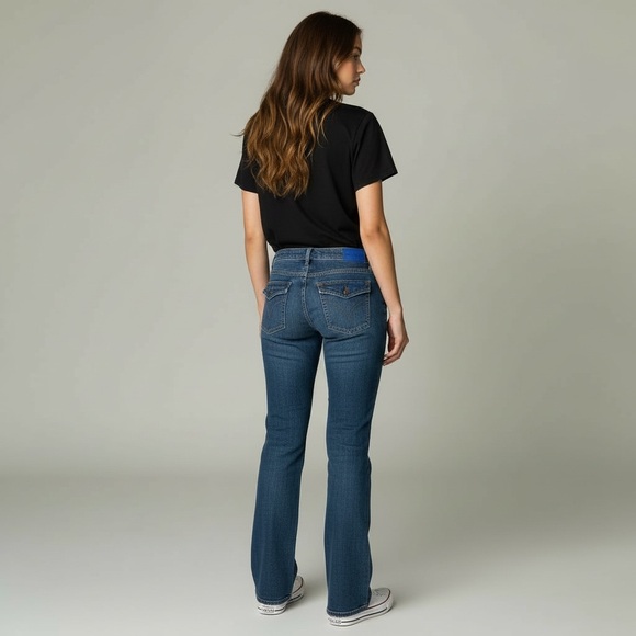 Calvin Klein Boot Cut Women’s Jeans Flap Pocket Size 8 - Picture 2 of 16